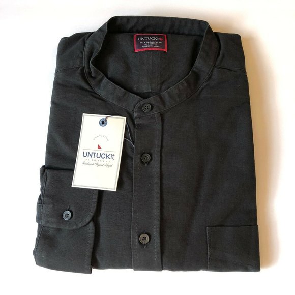 UNTUCKit Other - UNTUCKit Albertoni Regular Fit Black Shirt